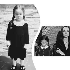Classic Wednesday Addams Girls Costume Size 4T